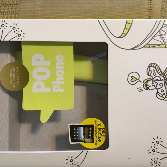 3X HOST PICK- POP YELLOW PHONE TO CONNECT YOUR TO YOUR CELL OR IPAD/ NWOT - Picture 4 of 5